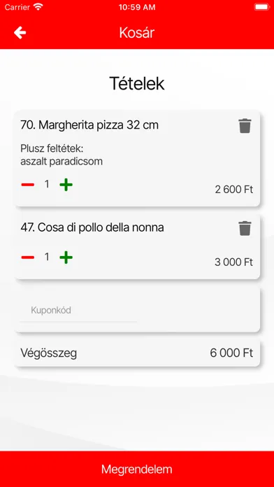 Zrzuty ekranu Papa-Razzi's Ristorante