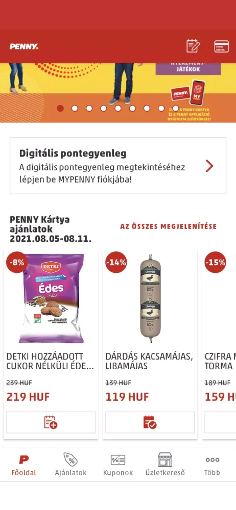 PENNY Magyarország Screenshots