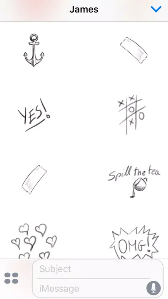 Doodles Hand drawn stickes سکرین شاٹس