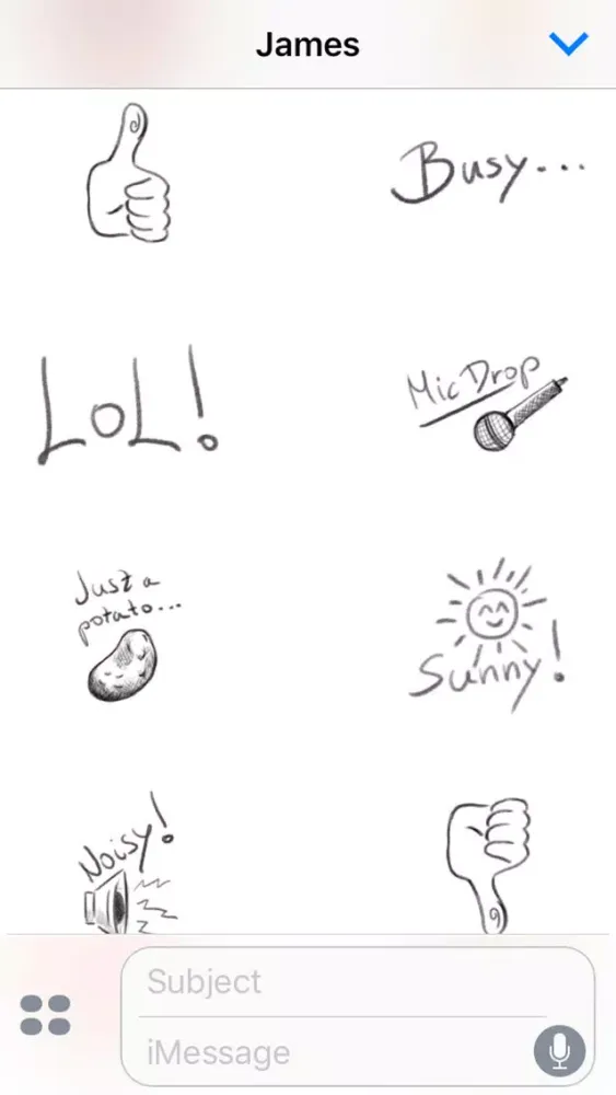 Doodles Hand drawn stickes سکرین شاٹس