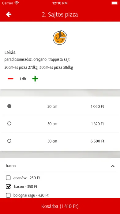 Pizza Galéria Ekran Görüntüleri
