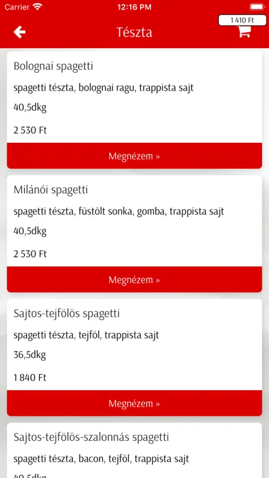 Pizza Galéria Ekran Görüntüleri
