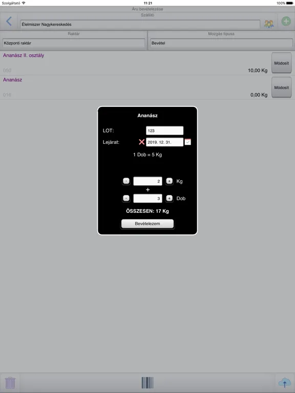 PmCode Raktár iPad 应用截图