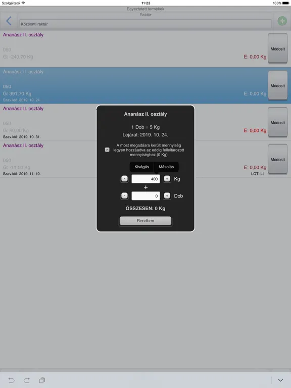 PmCode Raktár iPad 应用截图