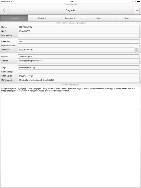 PmCode Raktár iPad 应用截图