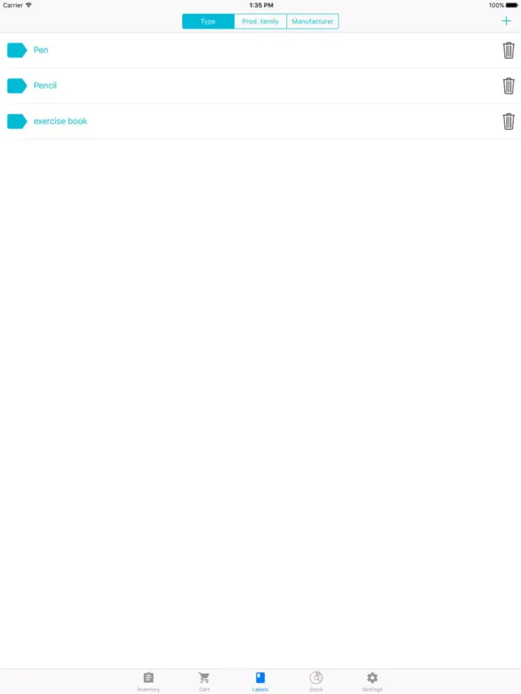 Screenshot di Smart Inventory iPad 