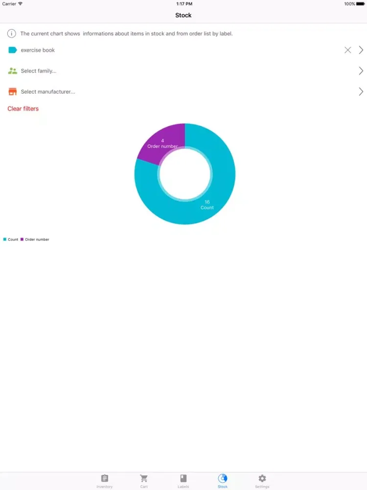 Screenshot di Smart Inventory iPad 