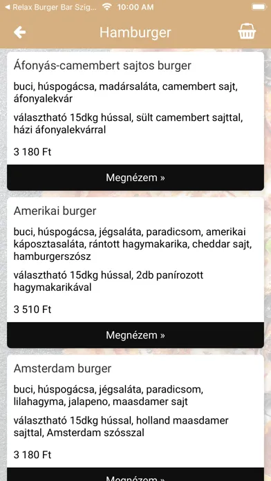 Zrzuty ekranu Relax Burger Bar Érd