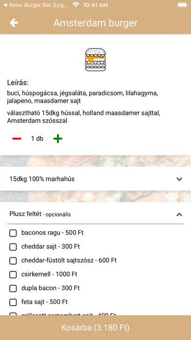Zrzuty ekranu Relax Burger Bar Érd