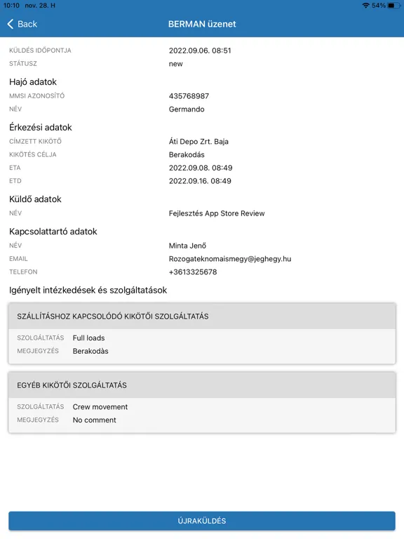 Ảnh chụp màn hình của KIR iPad 