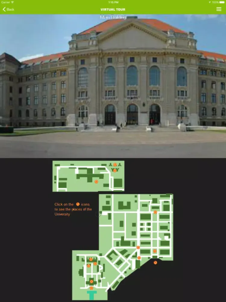 University of Debrecen iPad  Screenshots
