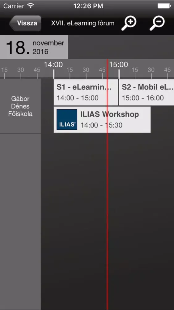 ภาพหน้าจอของ eLearning Fórum