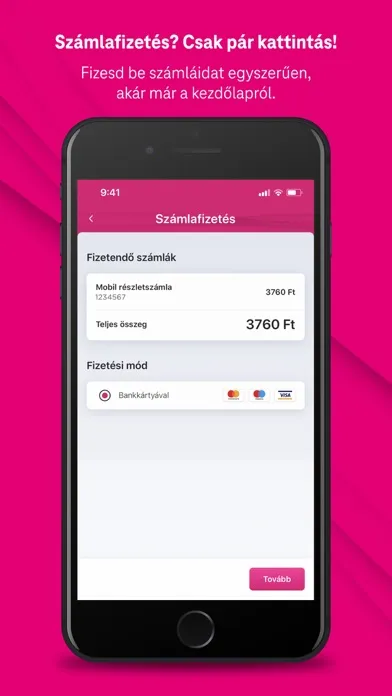 Capturas de tela do Telekom alkalmazás