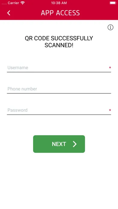 AppAccess User Screenshots