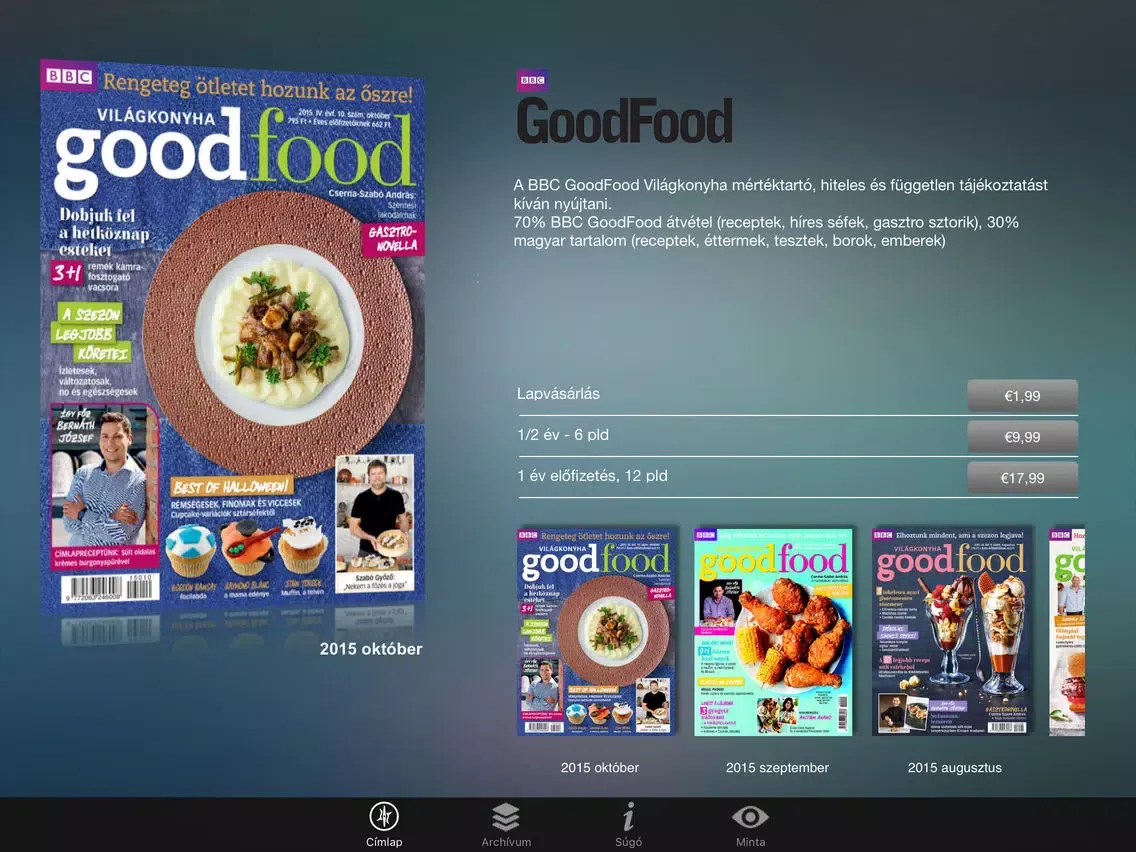 تصاویر GoodFood Világkonyha iPad 