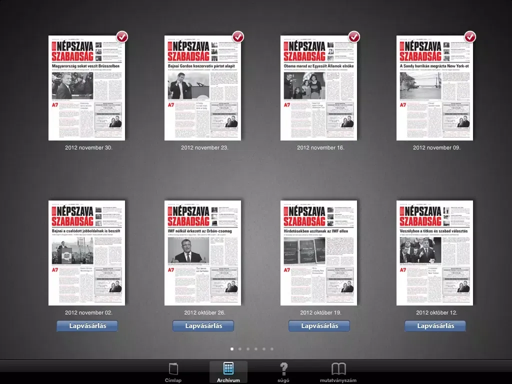 تصاویر Népszava Szabadság iPad 