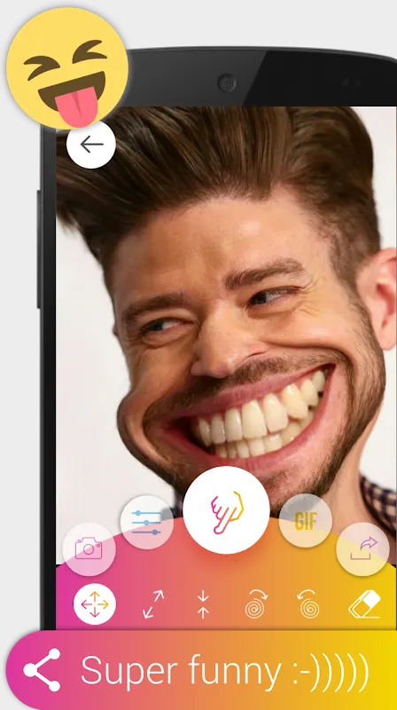 Capturas de tela do Photo Warp