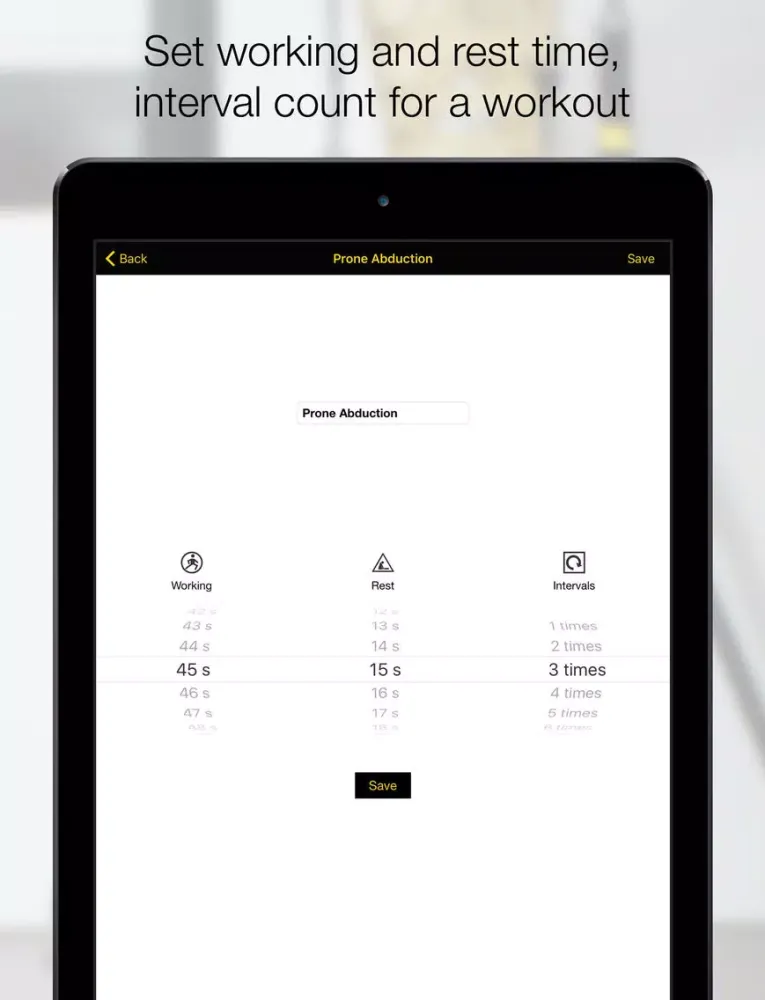 Interval Counter iPad  स्क्रीनशॉट