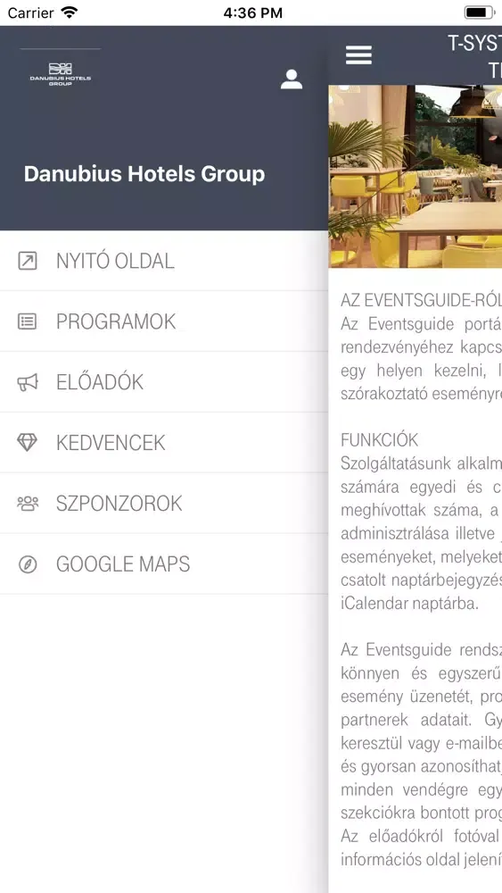 Capturas de tela do DanubiusMeeting by EventsGuide