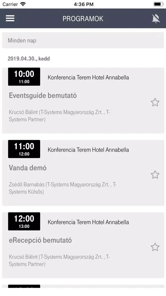 Capturas de tela do DanubiusMeeting by EventsGuide