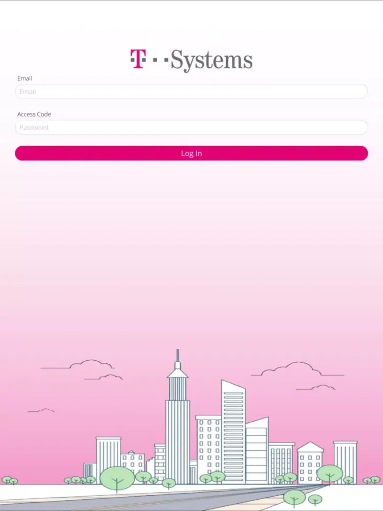 Tangkapan skrin T-Systems iPad 
