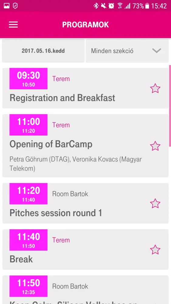 Capturas de tela do DT Barcamp meets YAM-Hackathon