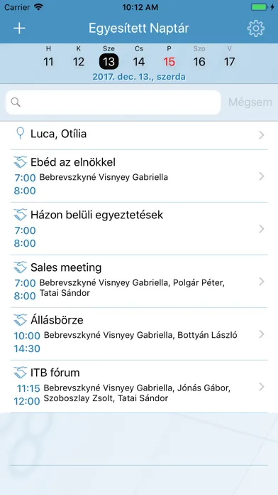 Unified Calendar Ekran Görüntüleri