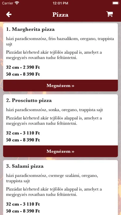 Ảnh chụp màn hình của Vezúv Pizzéria