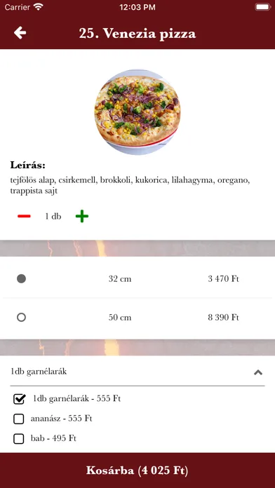Ảnh chụp màn hình của Vezúv Pizzéria