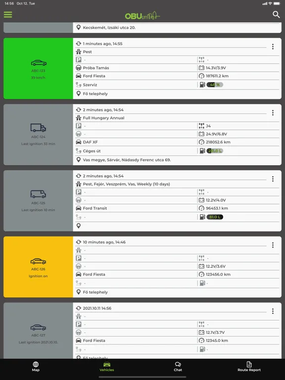 ภาพหน้าจอของ OBU City Base iPad 