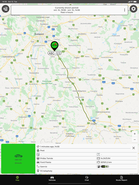 Ảnh chụp màn hình của OBU City Base iPad 