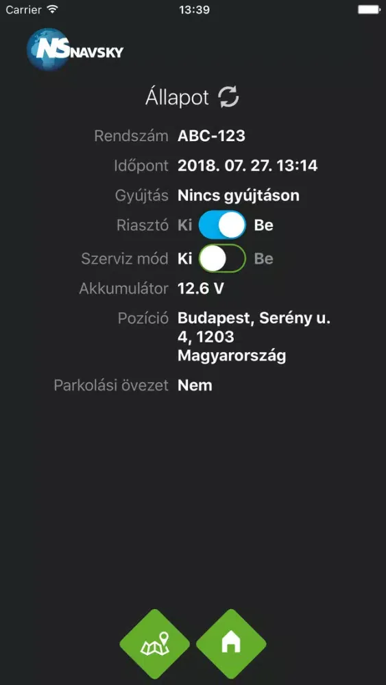 Navsky OBU City Ekran Görüntüleri