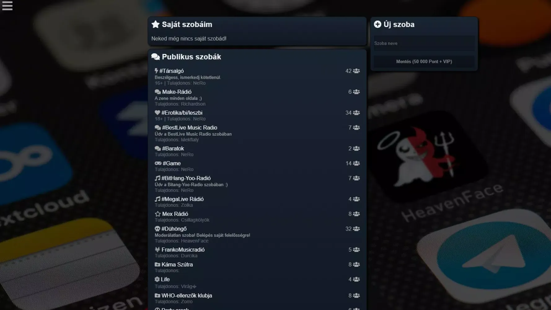 HeavenFace ChatApp Screenshots