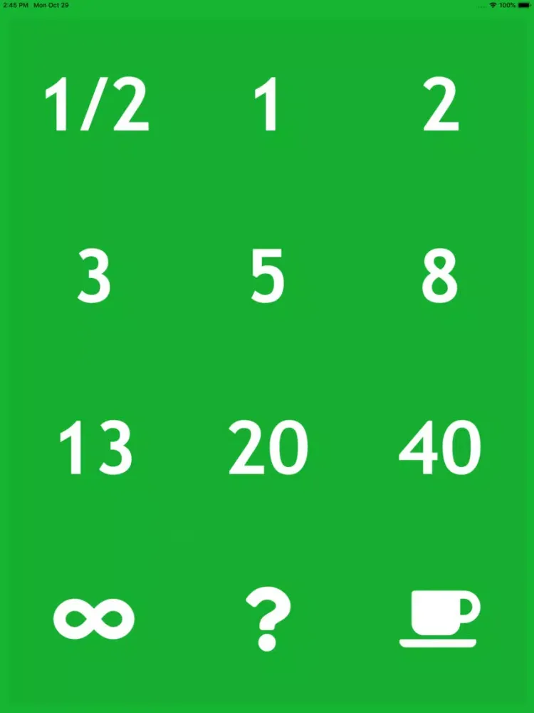 Скриншоты Planning Poker by Webtown iPad 