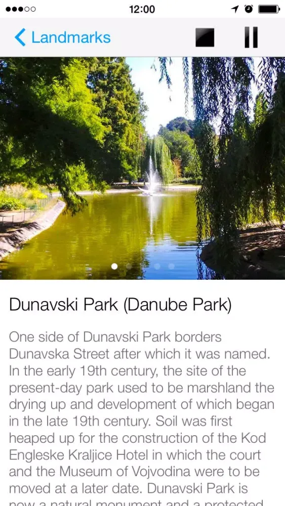Tangkapan skrin Novi Sad Talking