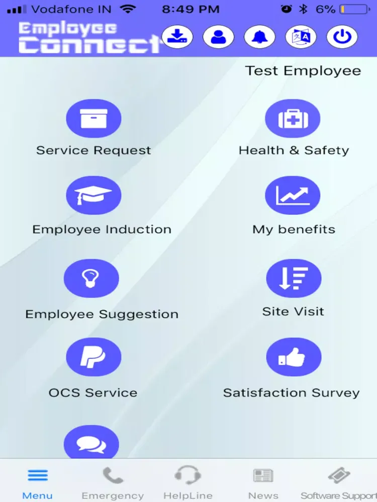 Zrzuty ekranu Employee Connect SEA iPad 