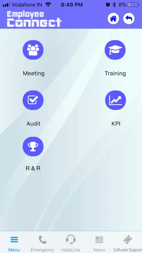 Zrzuty ekranu Employee Connect SEA