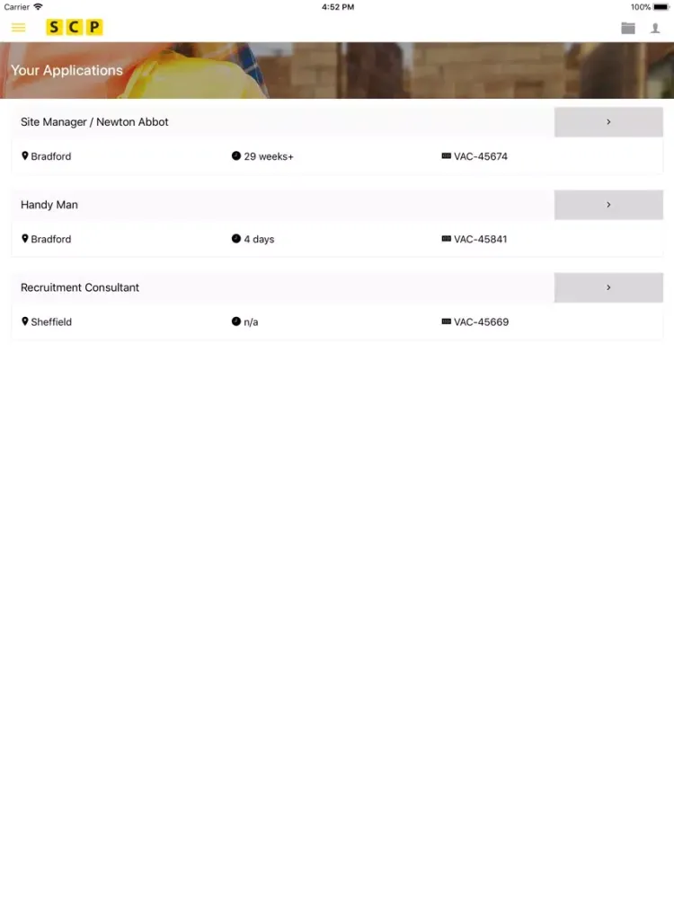 Capturas de pantalla de Site Contract Personnel iPad 