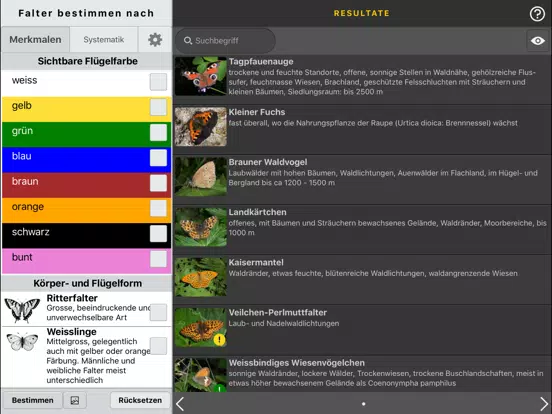 sCHmetterling iPad  Screenshots