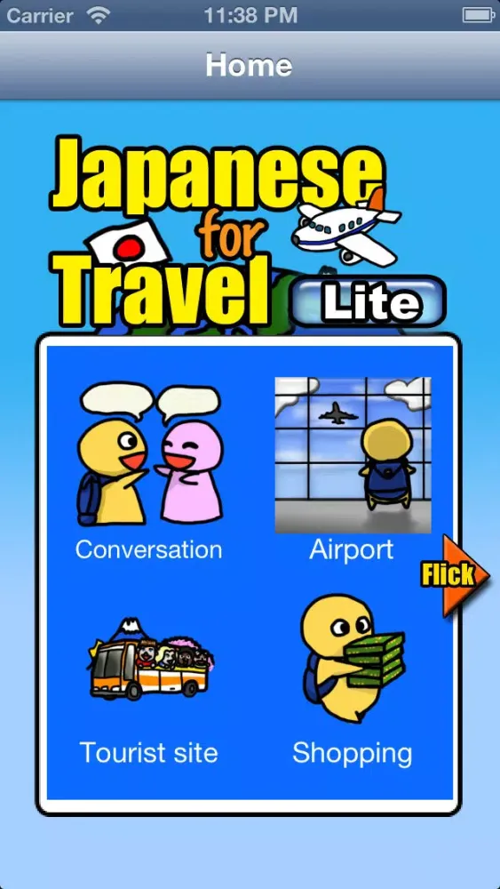 【Free ver】Japanese for travel (Words,vocabulary and phrases for travelers )应用截图