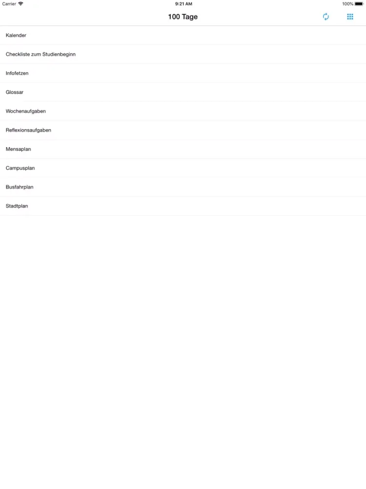 ภาพหน้าจอของ 100 Tage iPad 