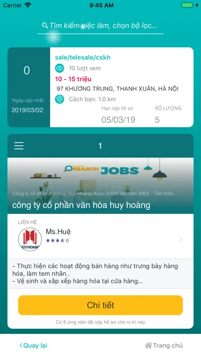 Capturas de tela do Tìm việc 365 - Việc làm online
