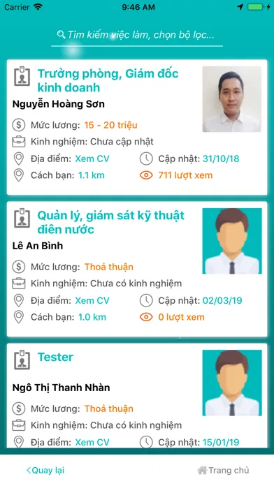 Capturas de tela do Tìm việc 365 - Việc làm online
