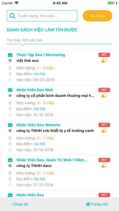 Capturas de tela do Tìm việc 365 - Việc làm online