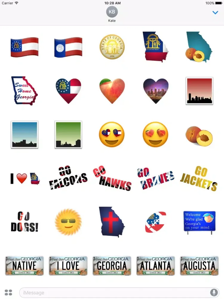 Georgia Emoji iPad  スクリーンショット