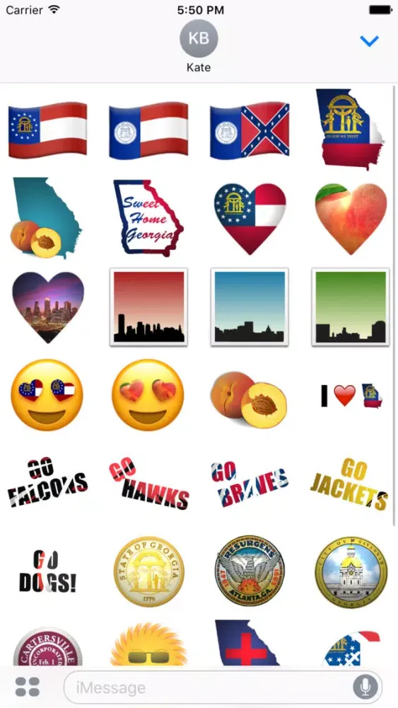 Georgia Emoji スクリーンショット