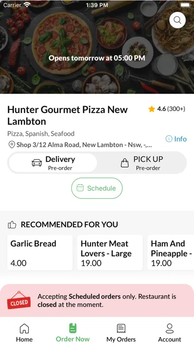 Zrzuty ekranu Hunter Gourmet Pizza
