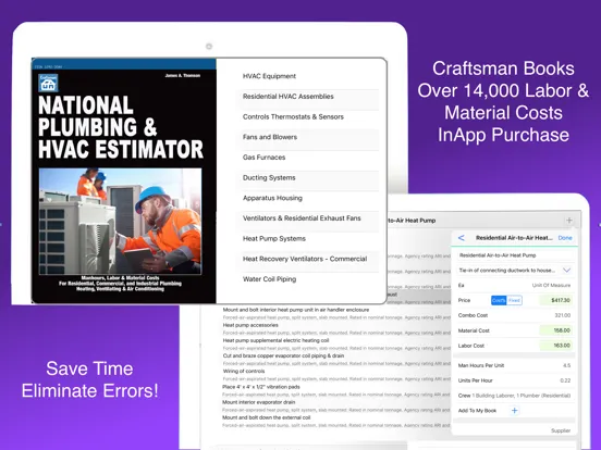 Capturas de pantalla de HVAC Pro Invoices & Estimates iPad 