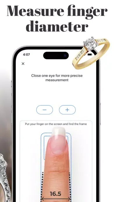 Zrzuty ekranu Ring Sizer!