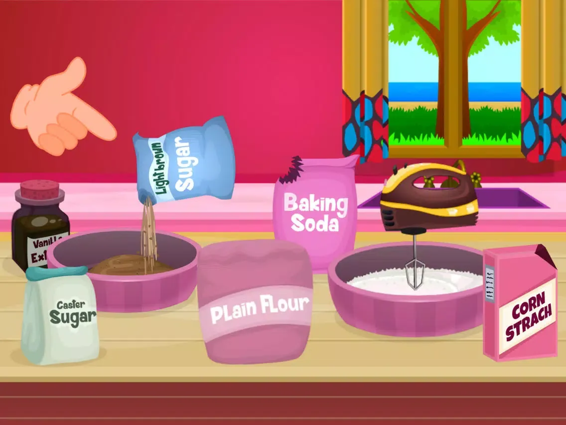 Delicious Caramel Cookies-Food Making Game iPad 应用截图